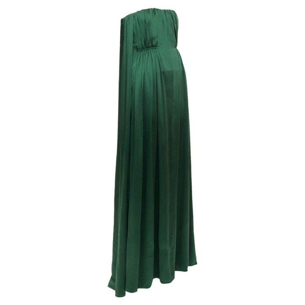 Emilia Wickstead 2020 Elaine Green Satin Gown